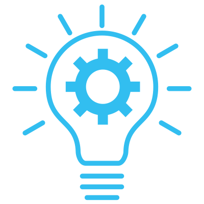 lightbulb and cog